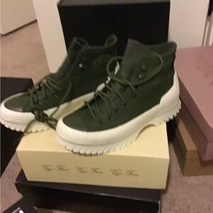 Converse Green Lace Up Boots